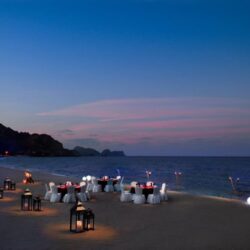 Beach-Dinner-Set-Up-Al-Bustan-Palace-a-Ritz-Carlton-Hotel-Muscat-Oman