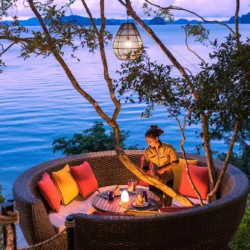 Dining Birds Nest at Night - Banyan Tree Krabi